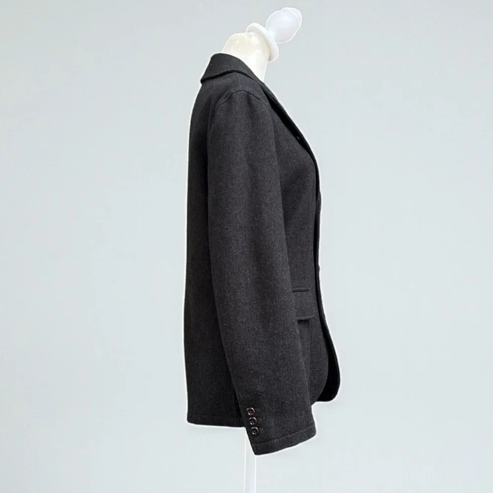 J. Crew Wallace & Barnes Merino Lambswool Sportscoat in Black Size 36S